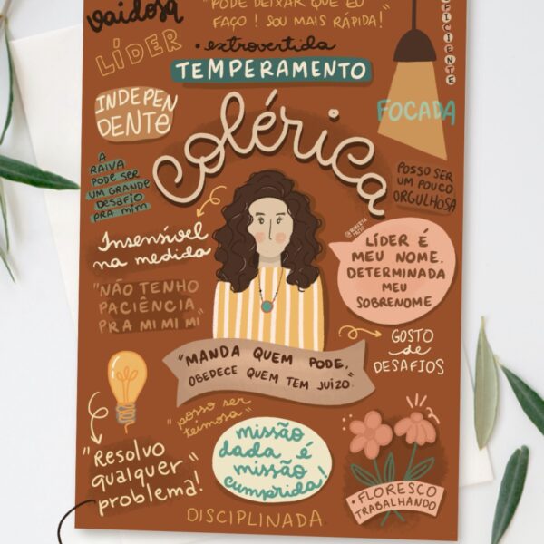 Poster Temperamentos Colérica Cacheada